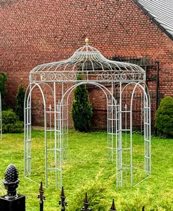 Rankpavillon Florenz – nostalgische Gartenlaube aus stabilem Eisen