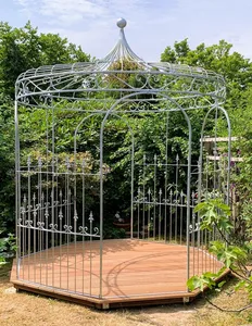 Zierlicher Eisenpavillon Palermo – romantischer Rückzugsort aus schwerem Schmiedeeisen